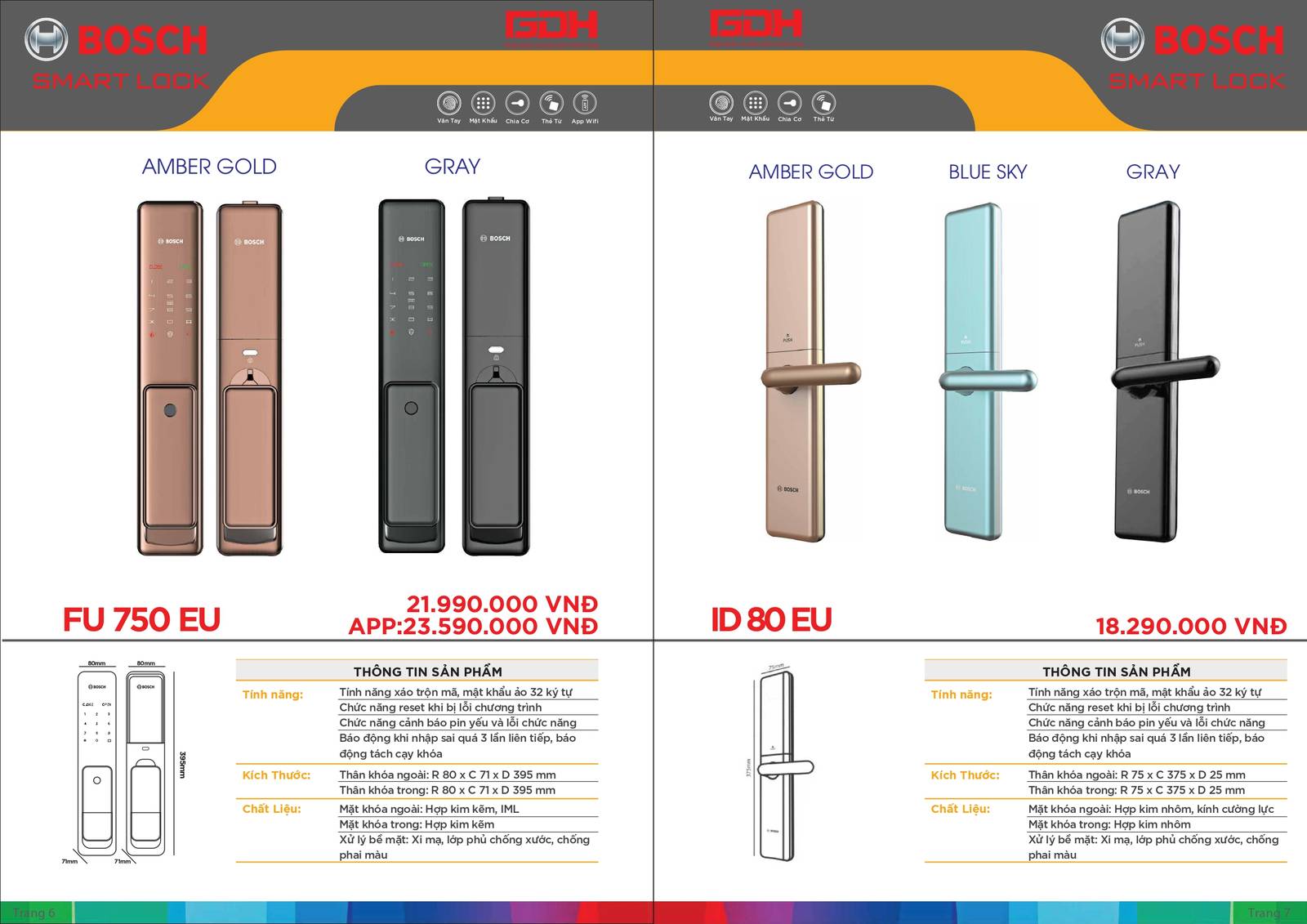 Khóa cửa thông minh BOSCH Catalogue và Bảng giá mới nhất tại Bình Dương /Page 4